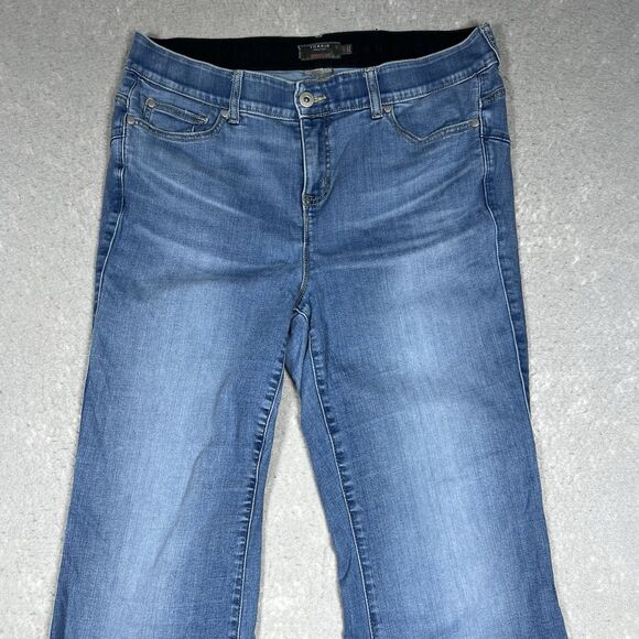 Torrid Bombshell Flare Jeans Premium Stretch High-Rise Womens 18 Tall 36x33 Blue - Picture 3 of 14